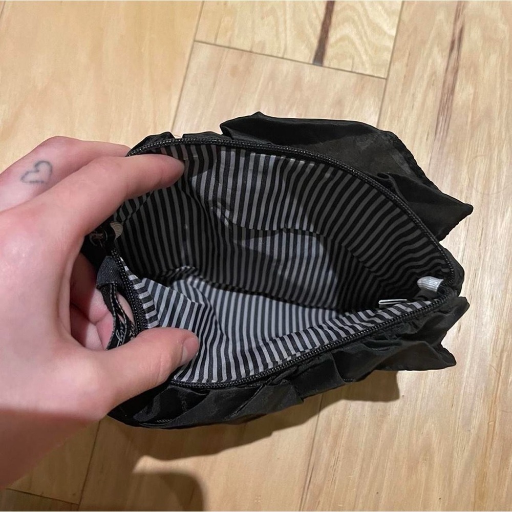 Black Ruffled Clutch - Picture 3 of 3